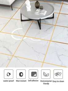 1pc Self-Adhesive Tile Stickers Tape Floor Waterproof Wall Gap Sealing Strip Tile Beauty Seam Sticker Home Decoration, Self Adhesive Tile Sticker Waterproof Gap Sealing Tape Strip For Wall Floor Ceiling Furniture Edge DIY Home Decor Decal - Multicolor - View 5