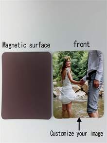 1pc Customizable Refrigerator Magnet - Personalized Photo Display, Handcrafted Style, Flexible & Wall-Mountable, Ideal For Friends, Family & Couples - Creative Kitchen Home Decor With Practical Hooks, Fridge Magnets - Multicolor - View 10