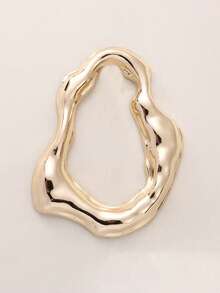 1pc Metal Scarf Loop Fastener, Hijab Buckle - Gold - View 7