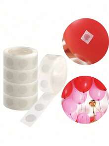 100个/卷气球胶，双面透明气球胶点。婚礼装饰用圆点贴纸布置。