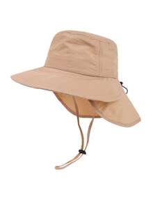 1 件速干婴儿/儿童太阳帽，带大披肩和宽边，适合夏季儿童男孩女孩户外活动、公园、海滩、游泳防晒帽 - 彩色 - 查看 11