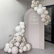 White Beige Cream Balloon Garland - Latex Balloons For Wedding,Anniversary Decoration,Showers,Gender Reveal Party Decor,Engagement, Birthday, Mother's Day, Graduation, Valentine's Day,Background Decorations - Multicolor - View 4