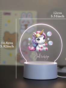 1 szt. spersonalizowanych lampek nocnych z imieniem na powrót do szkoły, prezent urodzinowy dla dziewczynki z jednorożcem i małą dziewczynką, spersonalizowane prezenty dla przyjaciół, spersonalizowane dekoracje sypialni, spersonalizowane, spersonalizowane lampki nocne, prezenty walentynkowe, prezenty świąteczne, artykuły szkolne, prezenty na powrót do szkoły i ukończenie szkoły, dekoracje pokoju, wielofunkcyjne, ozdobne, z literą, stylowe, nowoczesne, kolorowe, urocze, urocze, codzienne, niestandardowe, spersonalizowane, niepowtarzalne, spersonalizowane, idealne prezenty dla niej, wielofunkcyjne, ozdobne, z literą, stylowe, nowoczesne, kolorowe, urocze, urocze, codzienne, niestandardowe, spersonalizowane, niepowtarzalne, spersonalizowane, idealne prezenty dla niego, idealne prezenty dla niej, spersonalizowane oświetlenie do pokoju dziecięcego