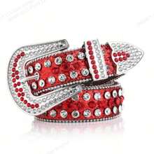 1 pièce Nouvelle mode 2025 Ceinture pour femme style étoile avec décoration de strass, boucle en alliage étincelante avec perles, ceinture polyvalente avec strass sertis pour jeans