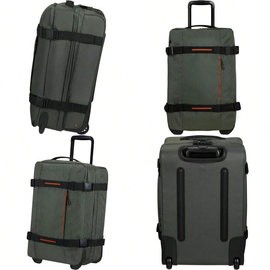 Urban Track Travel Bag With 2 Wheels 55 Cm 55 L Green Dark Khaki - Green(DarkKhaki) - View 1