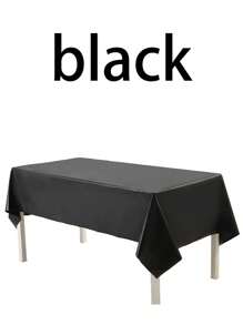 1 Peça Toalha de Mesa Descartável Grossa de Cor Sólida, À Prova D'água, À Prova de Óleo, Para Festas, Aniversários, Banquetes