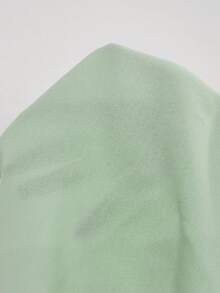 女士休闲不对称V领褶裥腰部宽松灯笼袖长袖衬衫，春夏款