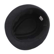 JEWELRYWE Men's Women's Simple Panama Sun Hat, Breathable Top  Hat, Summer Sun Hat - màu đen - Xem 4