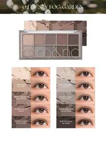Rom&nd Romand Better Than Palette 04 Dusty Fog Garden Eyeshadow Palette, Natural Daily Makeup Shades, Easy To Blend, Vivid Colors, Velvet Texture With Matte & Shimmer Finishes, High Pigmentation, Long-Lasting, Korean Cosmetics, 8g/0.28oz - 04 Dusty Fog Garden - View 5