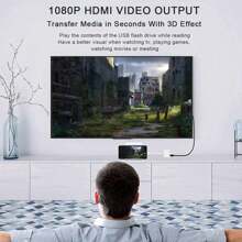 huaxunyuan USB-C zu HDTV Digital AV Adapter für Handy 16 15, 1080P Video & Audio Sync Screen Konverter AV Adapter mit Ladeanschluss für Handy 16/16 Plus/16 Pro/16 Pro Max/15/15 Plus,S23,XPS 17,Surface Book 3