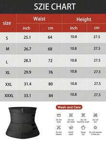 1 件女士腰部训练器、束腰带、桑拿汗蒸腰带、运动健身腰部训练器、腰部修剪器、腰部瘦身运动腰带适合锻炼、家庭运动和散步 - 黑色 - 查看 4