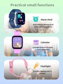 ERUN Montre connectée pour garçons/filles, écran tactile IPS de 1,54 pouces, mini caméra, lecteur de musique, montre de jeu, lampe de poche, narration, cadeau d'anniversaire, surprise de vacances, fournitures scolaires, fête des enfants