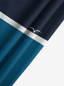 Pantalones cortos de playa de verano para hombres con cintura con cordón, bolsillos en diagonal, secado rápido de doble capa con forro de malla, estampado 3D colorido de gaviota, moda casual para playa