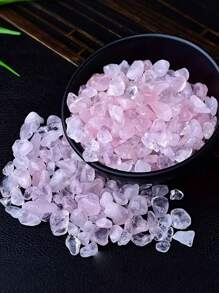 Frammenti di cristallo di quarzo rosa naturale - Ciottoli decorativi per acquari, contenitori di vetro, giardini Zen e giardini delle fiabe - Tonalità rosa tenui per decorazioni di paesaggi estetici, decorazioni per cortile esterno