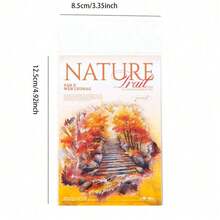 60 张/包自然路径系列 PET 贴纸，森林楼梯主题，学生子弹日记剪贴簿基础材料 6 种款式，涂鸦贴纸，学校用品，返校 - 彩色 - 查看 2