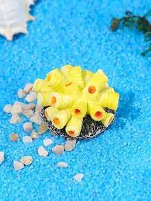 6件装新款仿珊瑚水族箱鱼缸小摆件迷你礼物装饰八宝鱼DIY饰品