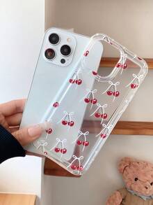 1个白色蝴蝶结红色樱桃气囊防震手机壳，兼容苹果16 Pro Max/11/12/13/14 Plus/15 Pro/XR/XS/12/13 Mini/15，透明气囊软壳；1个白色蝴蝶结红色樱桃气囊防震手机壳，兼容苹果16 Pro Max/11/12/13/14 Plus/15 Pro/XR/XS/12/13 Mini/15，透明气囊软壳；可爱17/17 Pro/17 Pro Max/Air手机保护套 - 彩色 - 查看 2
