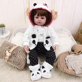 Baby Doll Reborn Toddler 19inch Soft Vinyl Reborn Baby Dolls Soft Body Lifelike Menina Christmas Surprice Girl Gifts Doll