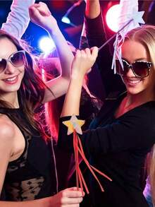 10pcs/Set Princess Magic Wand Set, Shiny Star Fairy Wands, Party Favor Gifts, Made Of PVC - Ideal For Easter, Birthday, Wedding, Anniversary Celebrations - Theme Party Props, Suitable For Cosplay And Celebration Activities