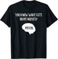 1 Pack Men's T-Shirt Funny Science T-Shirt, Neuroscience, Science Teacher, Brain, Pun. Men's T-Shirt - Black - View 1