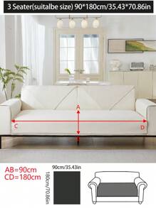 1 Stück Sofapolster für alle Jahreszeiten, moderner minimalistischer Chenille rutschfester, verschüttungssicherer Sofasitzbezug, Sofaüberzug, staubdicht, schmutzabweisend, waschbar, haustierfreundlicher Schutzbezug, verstellbare Passform für Schlafzimmer, Büro, Wohnzimmer, L-förmiges Sofa