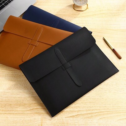 A4 Thick Leather Document Bag, A4 Folder, Business Information Bag, School And Office Supplies, Storage Bag Back To School, Bag For Contract/Invoice Storage, School Supplies