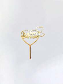10pcs Heart-Shaped Cake Top Decoration, A Love-Themed Birthday Party Decoration For Cupcakes, Desserts And Celebration Events