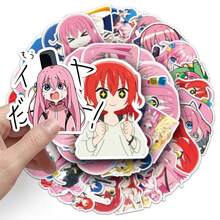 50张 孤独摇滚日 卡通动漫周边贴纸 防水滴胶手账贴纸 古卡素材装饰 - 演奏女孩貼 - 查看 3