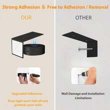 3pcs LED Art Display Lights, Battery Operated Magnetic Painting Lights With Remote Control, Wireless Home Wall Decor