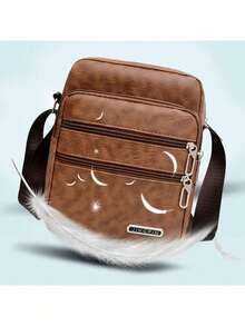 Men's PU Leather Shoulder Bag Messenger Shoulder Bags Multifunctional Large Capacity Bags - Multicolor - View 11