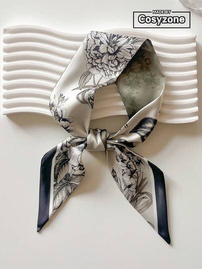1 件花卉印花头带，丝带可用作颈巾、头带、包包、发饰装饰，以及包包、衣服等的装饰，非常适合装扮