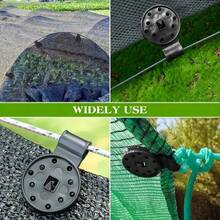 50 szt. Okrągłych grubych szybkozłącznych haków do siatki przeciwsłonecznej, klipsów zabezpieczających do ogrodu, klamer chroniących przed wiatrem