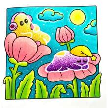 [Healing & Stress Relief] "Spooky Summer" 48-Page Coloring Book - Cute Pixies' Summer Time For You To Color, Beginner-Friendly Tracing & Doodle Art For Stress Relief, Thick & Opaque, Safe & , Back To School Gift (Recommended For Use With A Painting Pad)