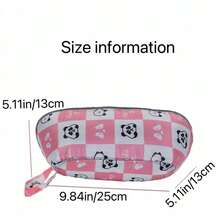 1 قطعة/2 قطعة حقيبة تنظيم الملابس الداخلية بطبعة الباندا الجميلة، سعة كبيرة متعددة الجيوب لتخزين الأغراض في المنزل والسفر، قابلة للطي وللحمل