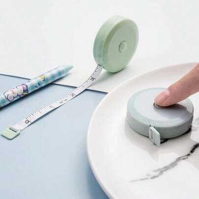 Cinta métrica retráctil de plástico flexible de 1.5M para medir la cintura y la altura, solución de emergencia portátil