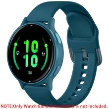 20mm Silicone Band Compatible With Garmin Vivoactive 6/Vivoactive 5/ Vivoactive 3 Watch Bands/Venu/Venu 2 Plus/Venu Sq/Galaxy Watch 7 6 5 4 40mm 44mm/Watch 4/6 Classic 42mm 46mm 43mm 47mm For Women Men, Soft Sport Replacement Strap For Forerunner 645/245/Galaxy Watch 5 Pro 45mm/Active 2 Watch/Watch 3 41mm