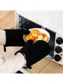 1 pezzo/set, guanti isolanti dal calore, guanti in poliestere isolanti e a prova di scottatura per microonde, adatti per utensili da cucina domestici, protezioni per steamer e cottura.