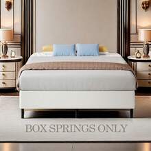 Box Spring - Low Profile Mattress Foundation No Noise Heavy Duty Metal Basics Bed Base With Clean Fabric Cover, Easy Assembly, 5inch, 7inch, 9inch - 7 英吋高 - 查看 2