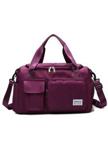 1 pezzo Borsa da viaggio multifunzionale personalizzabile per donne, borsa da palestra con scomparto asciutto/bagnato, manica trolley convertibile, borsa a tracolla con ricamo alla moda, borsa a tracolla pieghevole con scomparto per le scarpe, ottimo regalo per madre, amici, Natale, San Valentino, Festa della Mamma, Festa dell'Insegnante, Festa degli Infermieri, compleanno, forniture scolastiche, studenti di scuola media, studenti di scuola superiore, studenti universitari, matricole, studenti del secondo anno, studenti più giovani