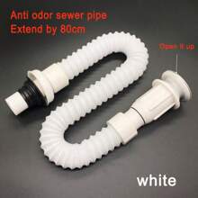 5pcs 1/2/3 Meters Extra Large Thick Extension Tube, Universal Multi-Size Outlet Water Hose, Washing Machine Drain Hose, Multi-Head Drain Hose For Dishwasher, Washing Machine Drain Pipe Extension