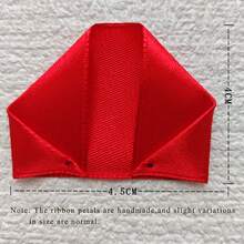 100 片丝带玫瑰花瓣永久花丝绸适用于 DIY 花束手工礼品材料 - 彩色 - 查看 4