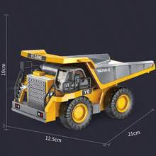 Channel 17 Remote Control Excavator Toy For Boys, Equipped With Metal Bucket/Spray/Light/Sound, 2.4Ghz Remote Control Bulldozer, Remote Control Stunt Construction Vehicle Toy Gift - Multicolor - View 11
