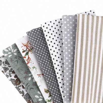 7 块/套棉质印花布块是用于绗缝和缝纫的预切布块，以及用于 DIY 工艺拼布配件的预切布块