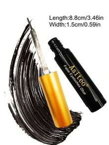 Asiteo 1支5毫升黑色假睫毛胶水，化妆用仿貂毛假睫毛胶水，速干防水持久睫毛胶水 - 黑色 - 查看 6