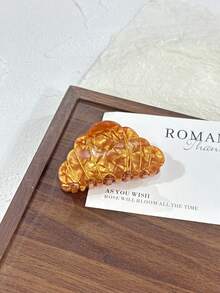 1个椒盐卷饼造型亚克力发夹，女士发型配饰，适合作为生日或情人节礼物。发爪夹、发夹、发卡、发夹、发夹、发卡、发爪夹，秋冬季度假装扮必备，夏季海滩风情。 - 彩色 - 查看 11