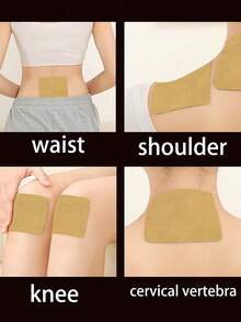 60入組附有植物萃取物的薑片，溫和不刺激，適合日常保健，中醫，緩解不適和疲勞，常用於背部，手臂，手腕，肩膀，腰部，腹部，頸部，膝蓋，腿部和關節，艾葉，薑，艾灸貼片保健 - 彩色 - 查看 10