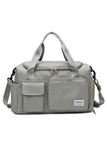 1 pezzo Borsa da viaggio multifunzionale personalizzabile per donne, borsa da palestra con scomparto asciutto/bagnato, manica trolley convertibile, borsa a tracolla con ricamo alla moda, borsa a tracolla pieghevole con scomparto per le scarpe, ottimo regalo per madre, amici, Natale, San Valentino, Festa della Mamma, Festa dell'Insegnante, Festa degli Infermieri, compleanno, forniture scolastiche, studenti di scuola media, studenti di scuola superiore, studenti universitari, matricole, studenti del secondo anno, studenti più giovani