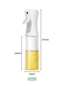 1pc Kitchen Oil Sprayer Bottle Mist Atomization Olive Oil Cooking BBQ Grease Reducing Spray Glass Dispenser - Black - View 5