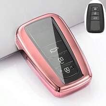 Car Key Case Protector Soft TPU Key Shell Cover Auto Accessories For Prius For Camry For Corolla For CHR 2018 2022 Anti Fall, Dust-Proof, Exquisite High-End Keybag Suitable For Women