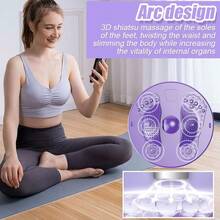 NetHong Body Shaping Waist Whisper Twisting Disc Board Waist Trainer Machine Exerciser For Lose Weight - Purple a - View 4